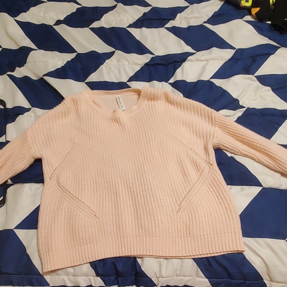 Light pink knit sweater